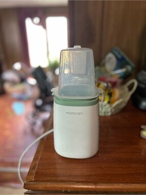 momcozy White & Mint Baby Bottle Warmer